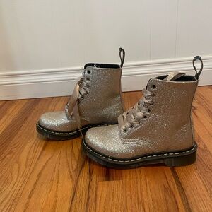 Gold Dr. Martens. Womens size 6